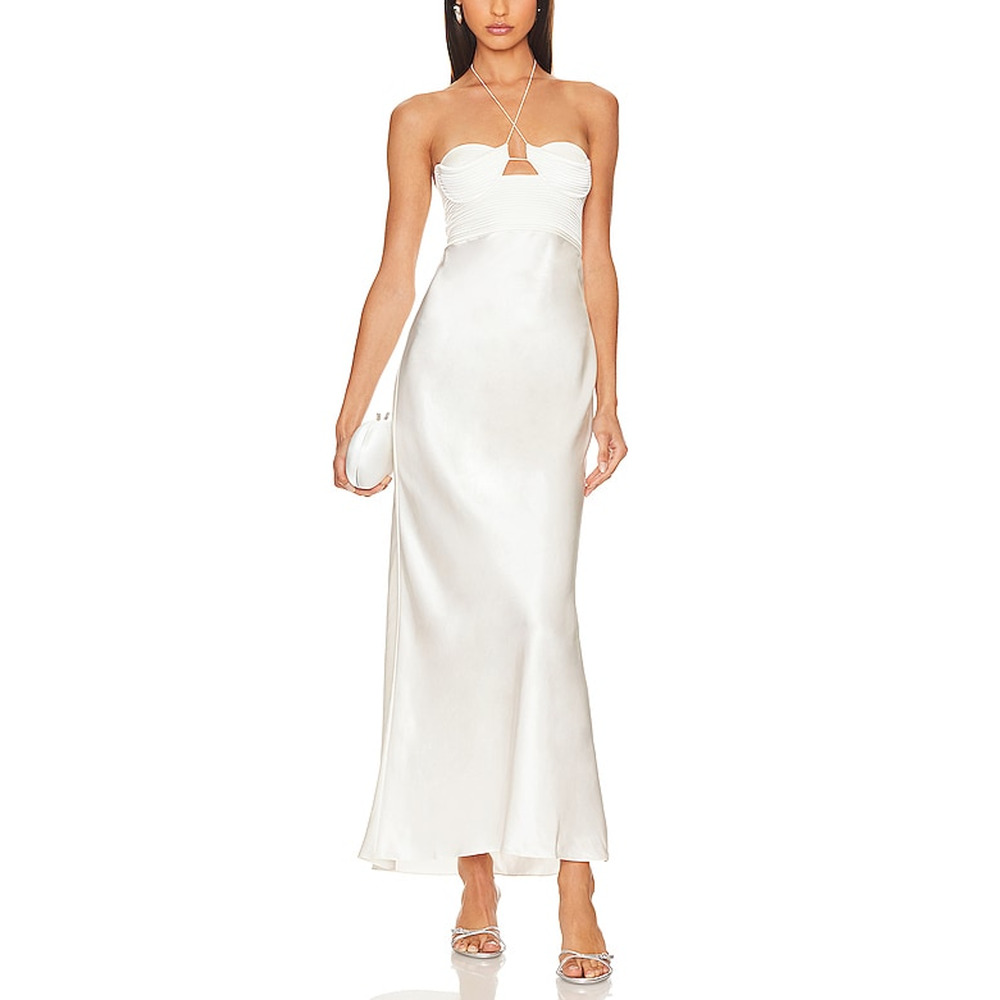 Anna October Sarah Midi Dress in Ivory